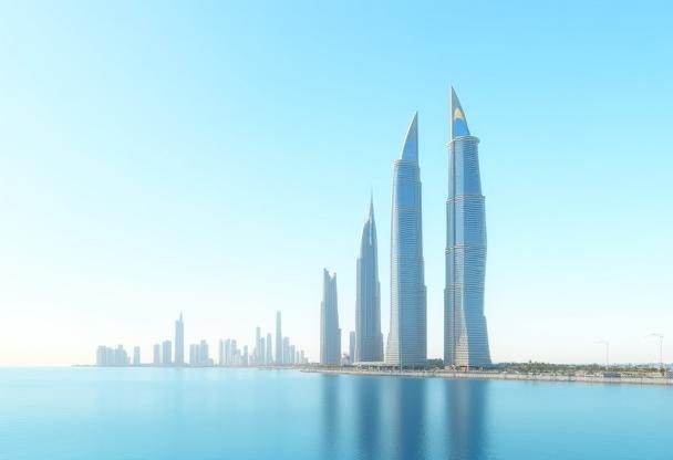 Luxury waterfront towers in Lusail
