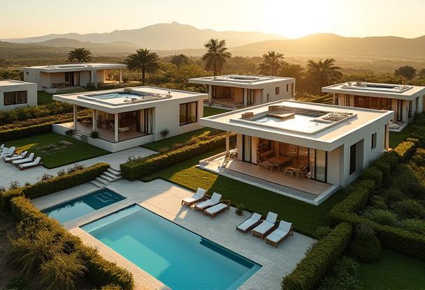 Luxury residential villas compound